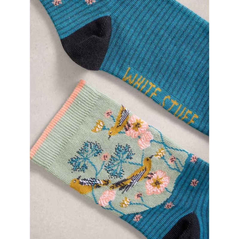 White Stuff Floral Ankle Sock image number 3